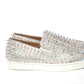 Christian Louboutin White Ab/Clear Ab Roller Boat Woman Flat Sneaker