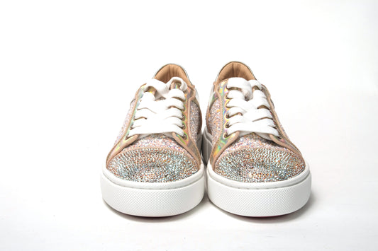 Christian Louboutin Rose Gold Verissma 2 Strauss Flat Sneaker