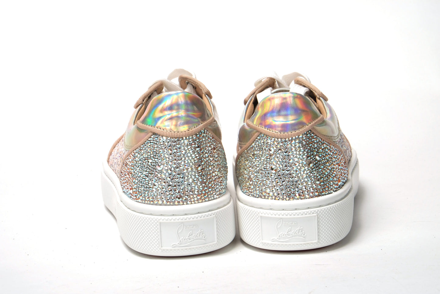 Christian Louboutin Rose Gold Verissma 2 Strauss Flat Sneaker