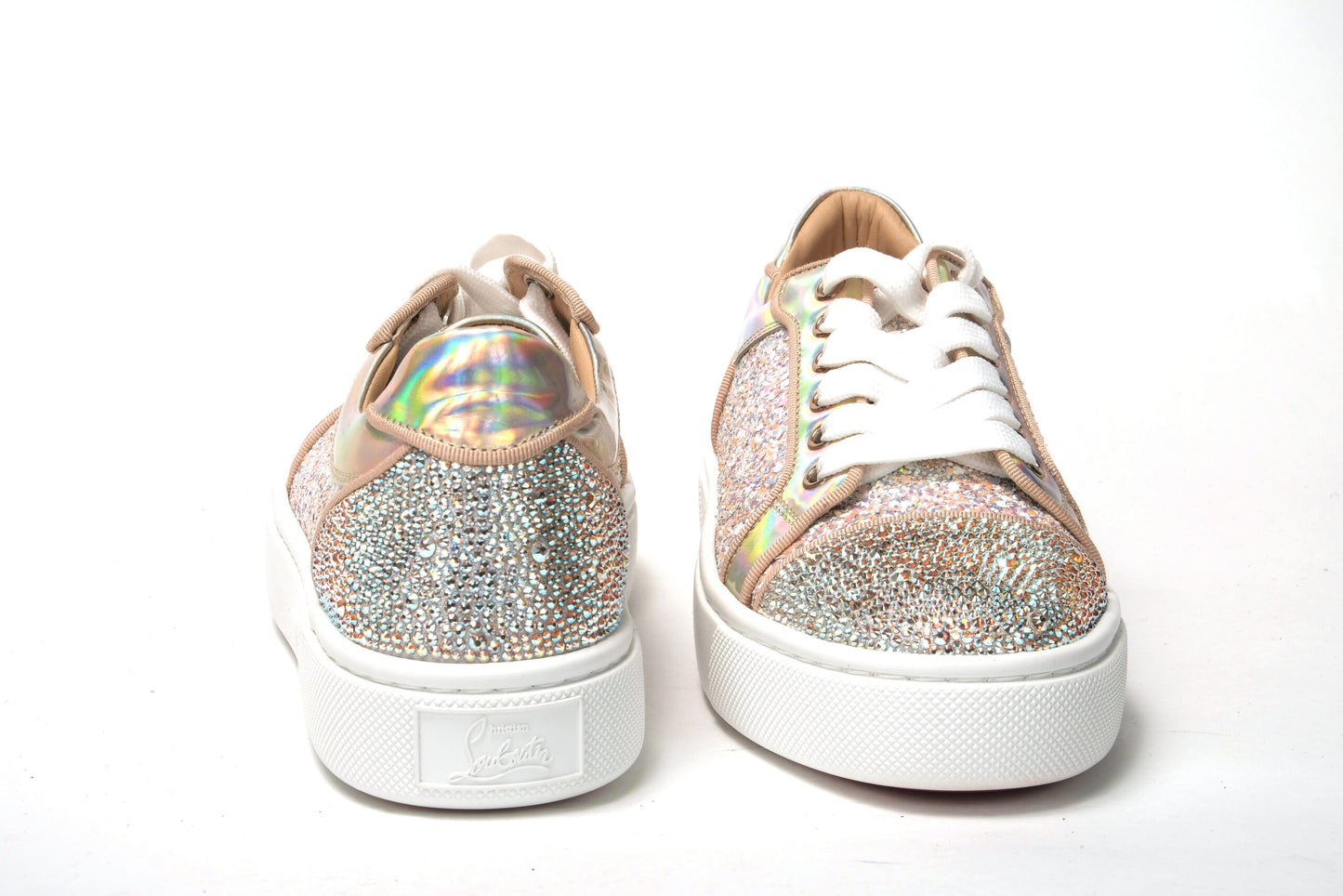 Christian Louboutin Rose Gold Verissma 2 Strauss Flat Sneaker