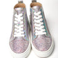 Christian Louboutin Ab/Silver Super Lou Strass Fla Sneakers