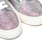 Christian Louboutin Ab/Silver Super Lou Strass Fla Sneakers