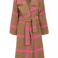 Imperfect Elegant Wool Blend Coat with Self-Tie Belt