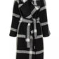 Imperfect Elegant Wool-Blend Self-Tie Coat