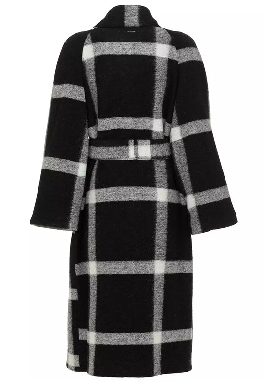 Imperfect Elegant Wool-Blend Self-Tie Coat