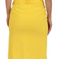 Dolce & Gabbana Elegant Yellow One-Shoulder Midi Dress