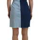 Dolce & Gabbana Chic Two Tone Denim Sheath Dress