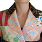 Dolce & Gabbana Elegant Multicolor Patchwork Blazer