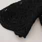 Dolce & Gabbana Elegant Black Button Down Cardigan