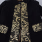 Dolce & Gabbana Elegant Gold Black Jacquard Trench Coat