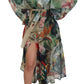 Dolce & Gabbana Multicolor Silk Trench Coat