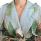 Dolce & Gabbana Multicolor Silk Trench Coat