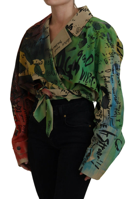 Dolce & Gabbana Elegant Multicolor Cropped Jacket