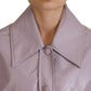 Dolce & Gabbana Chic Purple Cropped Jacket - A Style Statement