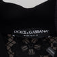 Dolce & Gabbana Black Floral Lace Bomber Jacket