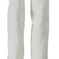 Dolce & Gabbana Elegant White Leather Knee Boots