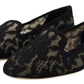 Dolce & Gabbana Elegant Black Lace Flat Shoes