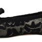 Dolce & Gabbana Elegant Black Lace Flat Shoes