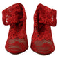 Dolce & Gabbana Radiant Red Lace Taormina High Heels