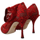 Dolce & Gabbana Radiant Red Lace Taormina High Heels