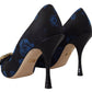 Dolce & Gabbana Elegant Crystal Embellished Blue Pumps