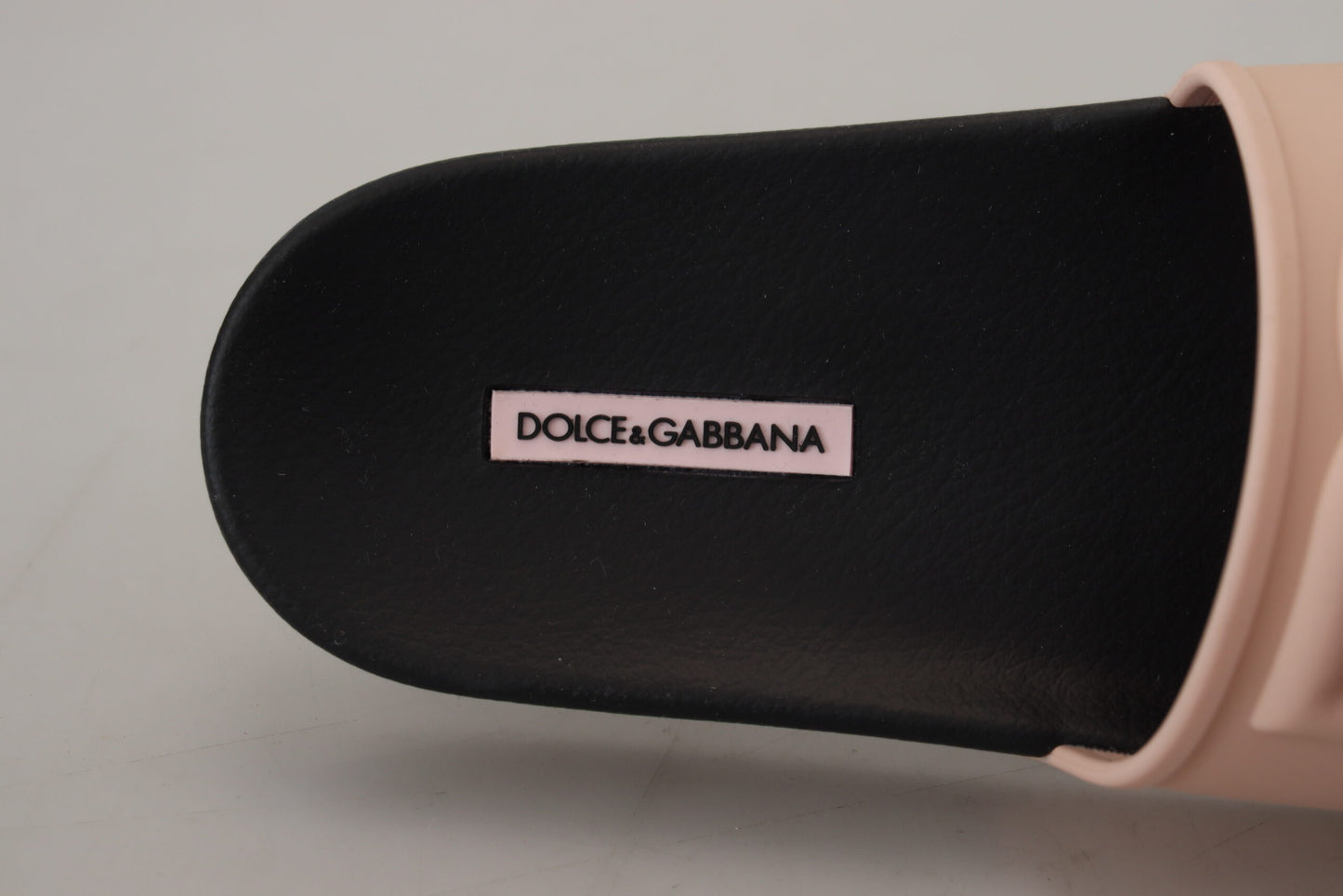 Dolce & Gabbana Chic Pink Slide Sandals - Authentic Italian Luxury