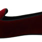 Dolce & Gabbana Bordeaux Velvet Devotion Loafers