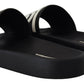 Dolce & Gabbana Chic Monochrome Slide Sandals