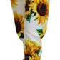 Dolce & Gabbana Sunflower Print Cotton Sweatpants