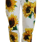 Dolce & Gabbana Sunflower Print Cotton Sweatpants