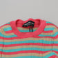 Dolce & Gabbana Elegant Striped Silk Crewneck Pullover