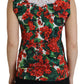 Dolce & Gabbana Chic Floral Print Tank Top Vest