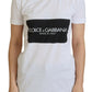 Dolce & Gabbana Chic Monochrome Crew Neck Tee