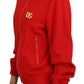 Dolce & Gabbana Elegant Red Full Zip Sweater