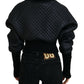 Dolce & Gabbana Elegant Quilted Pullover Sweater - Chic Black