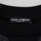 Dolce & Gabbana Elegant Quilted Pullover Sweater - Chic Black