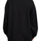 Dolce & Gabbana Chic Black Cotton Crewneck Sweatshirt