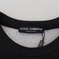 Dolce & Gabbana Chic Black Cotton Crewneck Sweatshirt