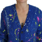 Dolce & Gabbana Elegant Multicolor Splash Mohair Cardigan