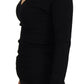 Dolce & Gabbana Elegant V-Neck Black Pullover Sweater