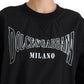 Dolce & Gabbana Elegant Black Crewneck Pullover Sweater