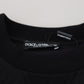 Dolce & Gabbana Elegant Black Crewneck Pullover Sweater