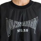 Dolce & Gabbana Chic Black Crewneck Pullover Sweater