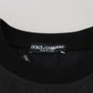 Dolce & Gabbana Chic Black Crewneck Pullover Sweater