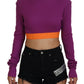 Dolce & Gabbana Elegant Purple Turtle Neck Pullover Sweater