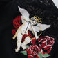 Dolce & Gabbana Angel Embroidered Black Silk-Wool Sweater