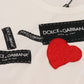 Dolce & Gabbana Chic White Cotton Logo Tee