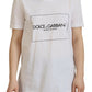 Dolce & Gabbana Chic White Cotton Logo Tee