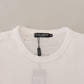 Dolce & Gabbana Chic White Cotton Logo Tee