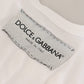 Dolce & Gabbana Chic White Cotton Logo Tee